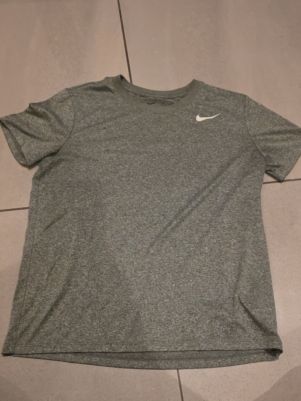 Nike Heather Gray Short Sleeve Dri-FIT Tee